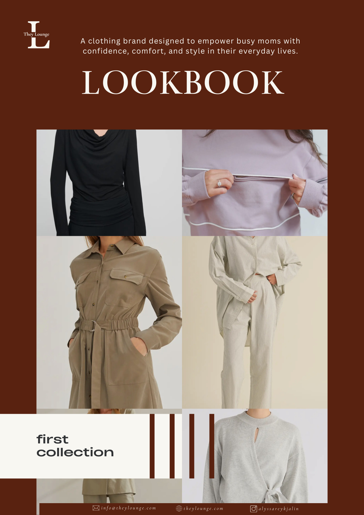 Lookbook, first collection cover
